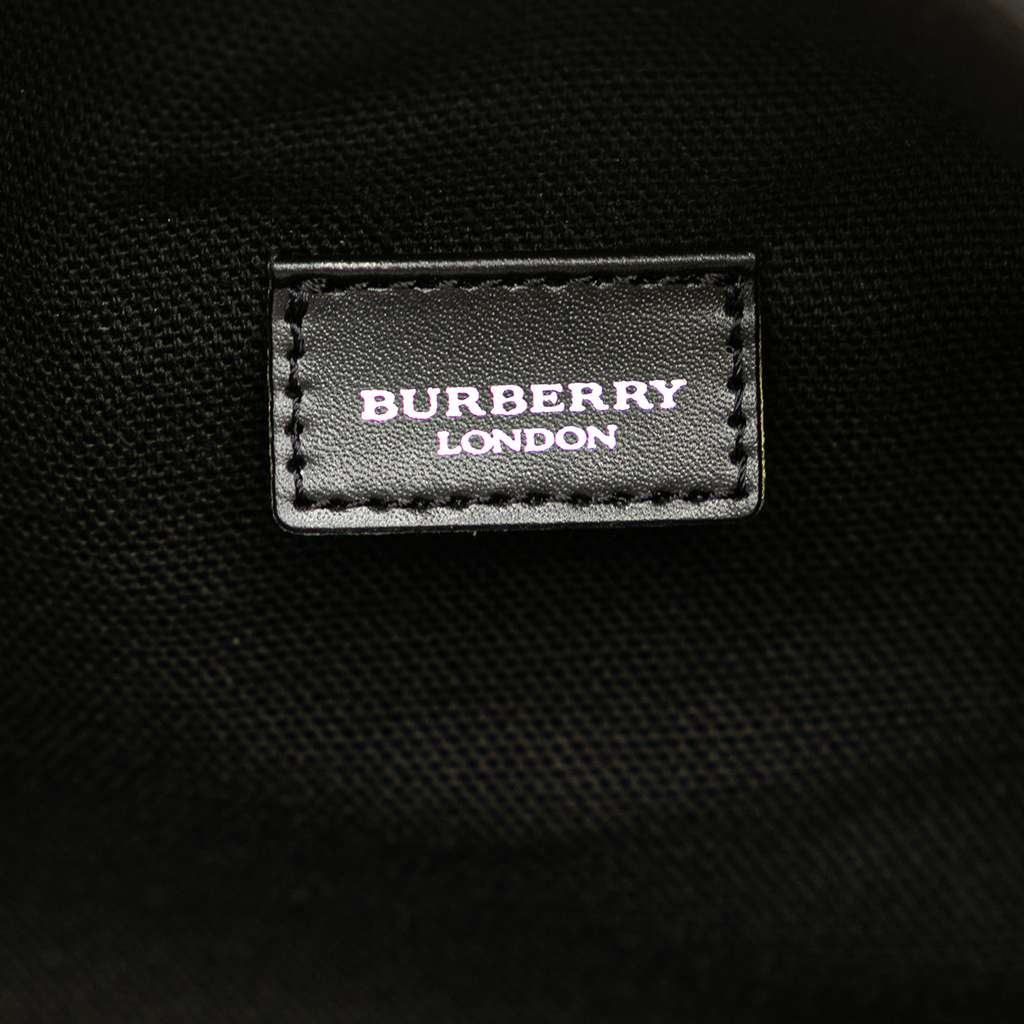 Burberry Mini House Check Coated Canvas Handbag - Side view