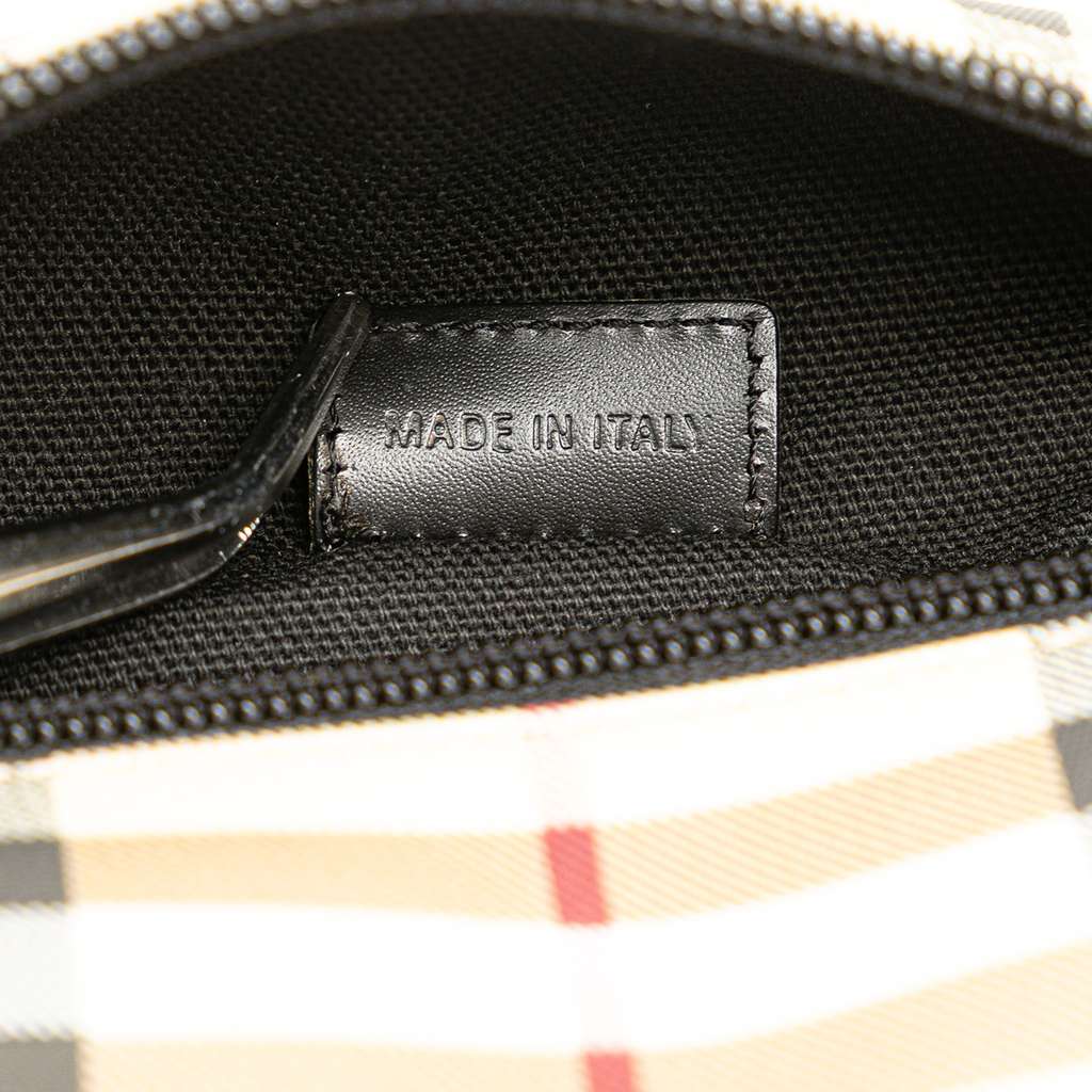 Burberry Mini House Check Coated Canvas Handbag - Detail 1