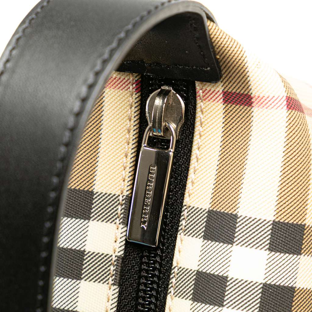 Burberry Mini House Check Coated Canvas Handbag - Image 11