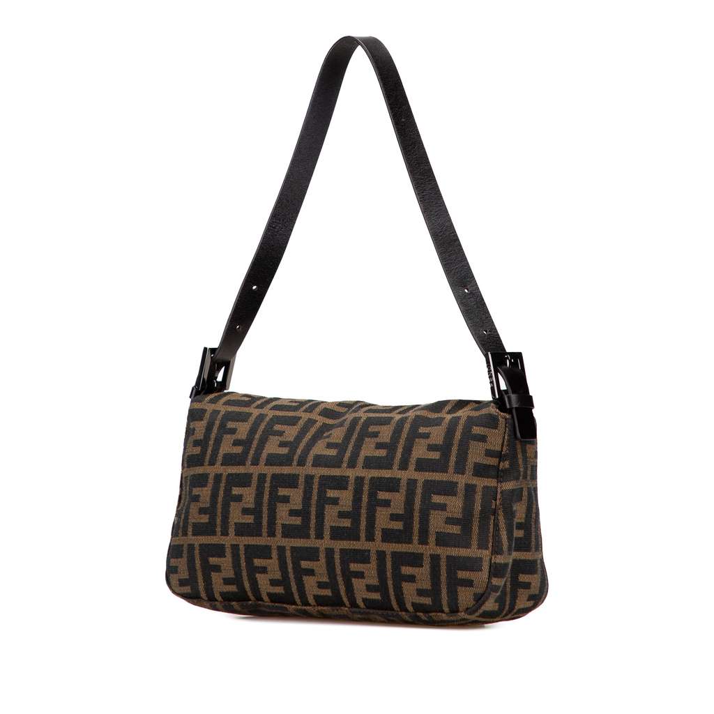 Fendi Zucca Canvas Double Flap Shoulder Bag - 2