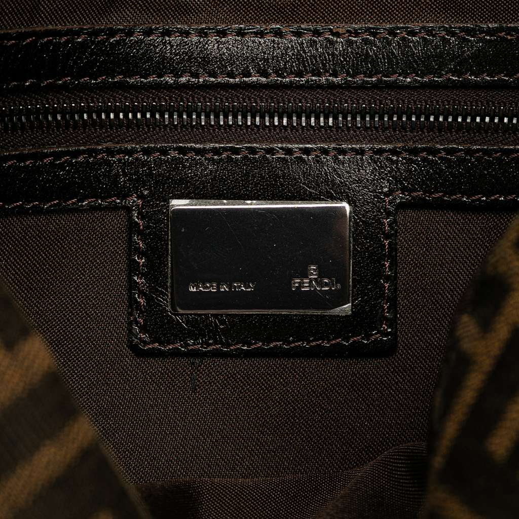 Fendi Zucca Canvas Double Flap Shoulder Bag - 5