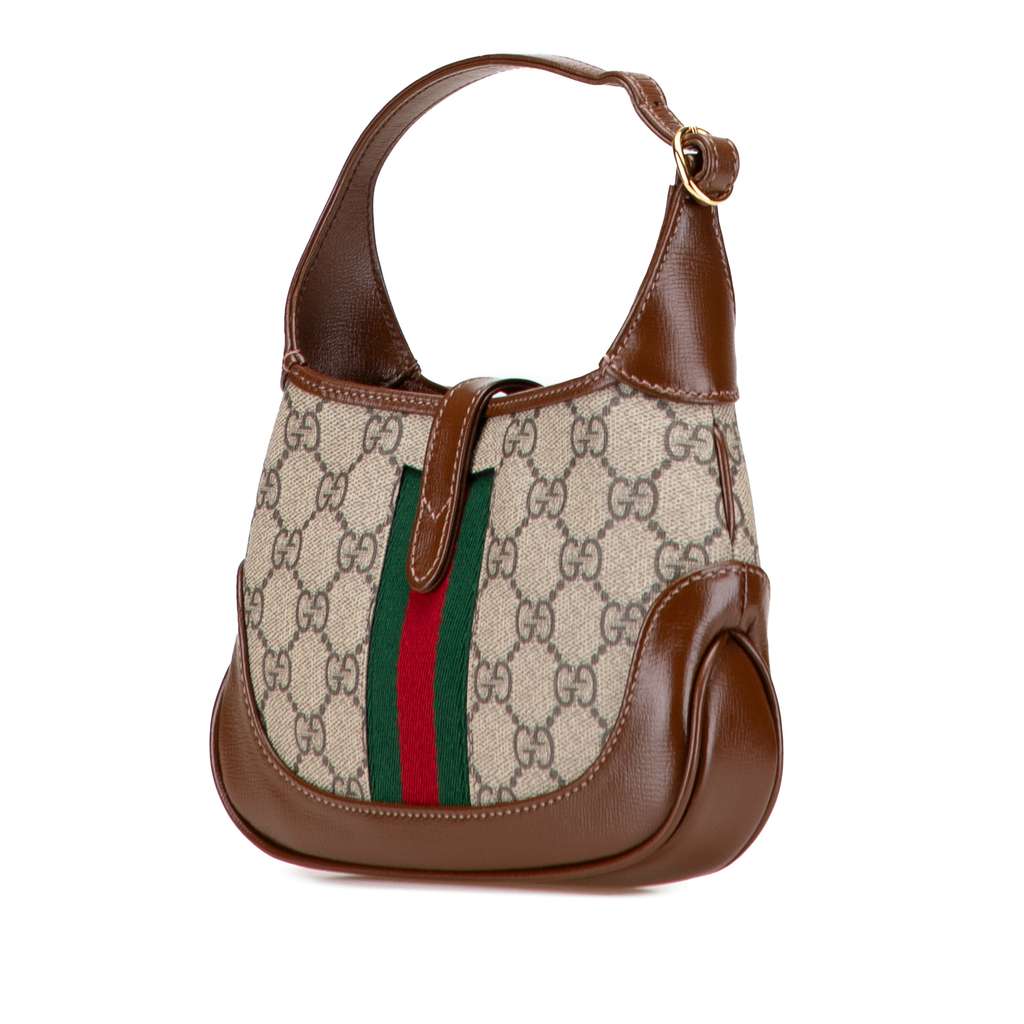 Gucci Mini GG Supreme Web Jackie 1961 Crossbody - Back view