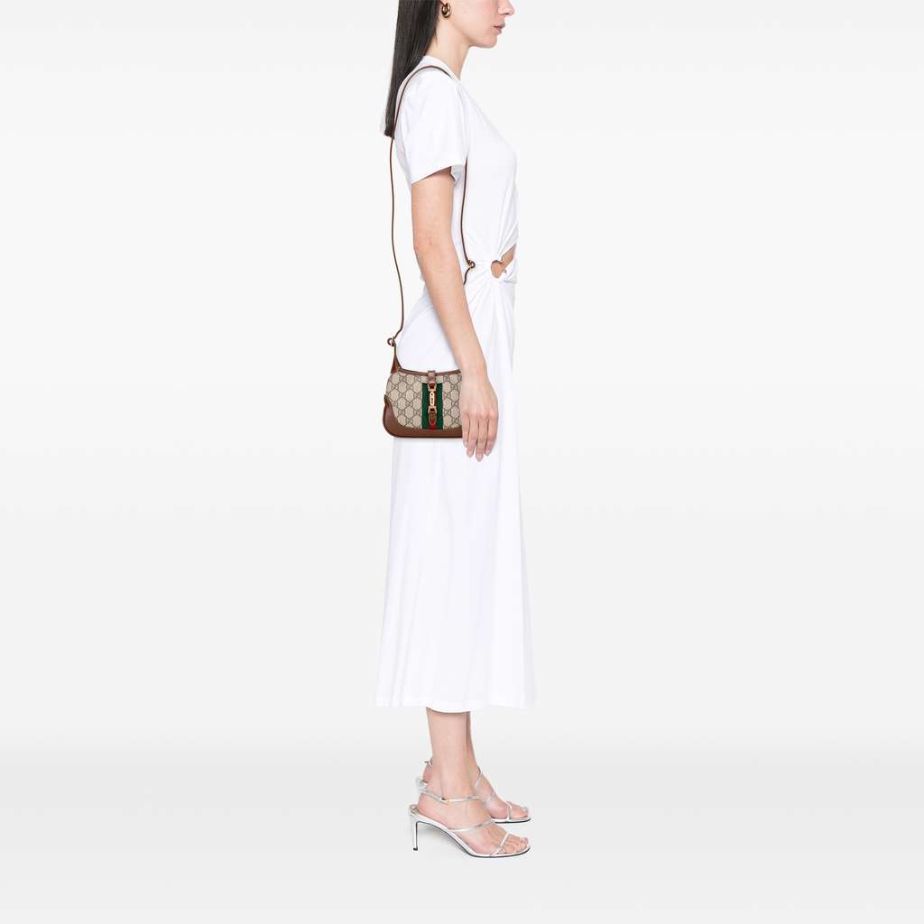 Gucci Mini GG Supreme Web Jackie 1961 Crossbody - Image 11