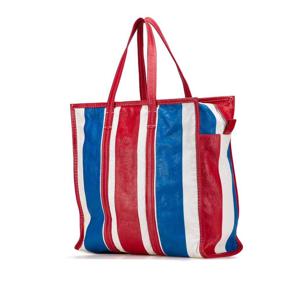 Balenciaga M Lambskin Bazar Shopper Satchel - Back view