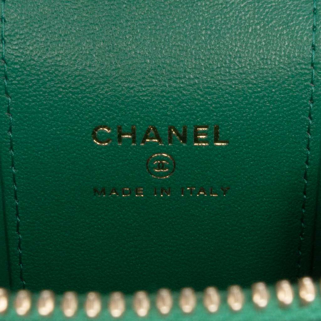 Chanel Mini CC Quilted Lambskin Top Handle Vanity Case With Chain - 5