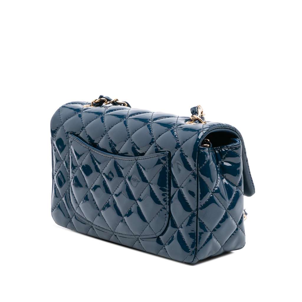 Chanel Mini Rectangular Classic Patent Single Flap - 2