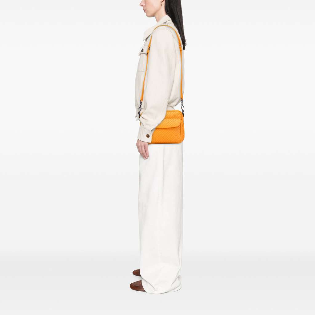 Bottega Veneta Nappa Intrecciato Front Pocket Messenger Bag - Image 11