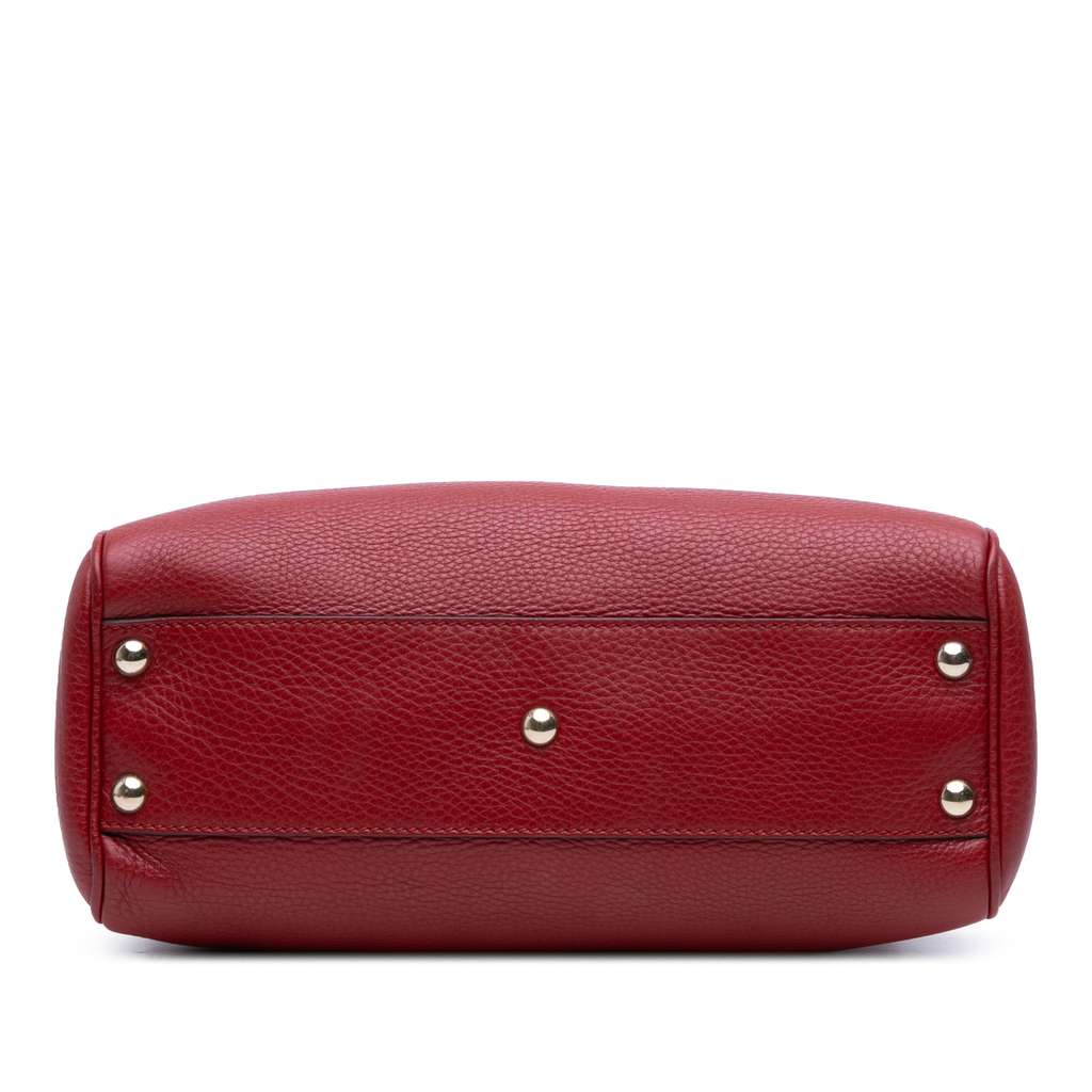 Gucci Small Calfskin Bamboo Shopper Satchel - Image 6