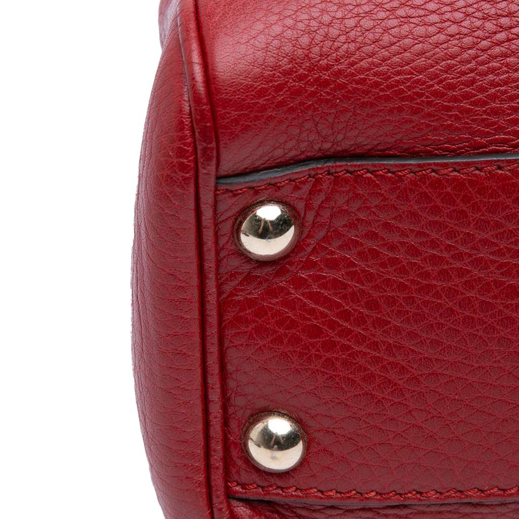 Gucci Small Calfskin Bamboo Shopper Satchel - Image 10