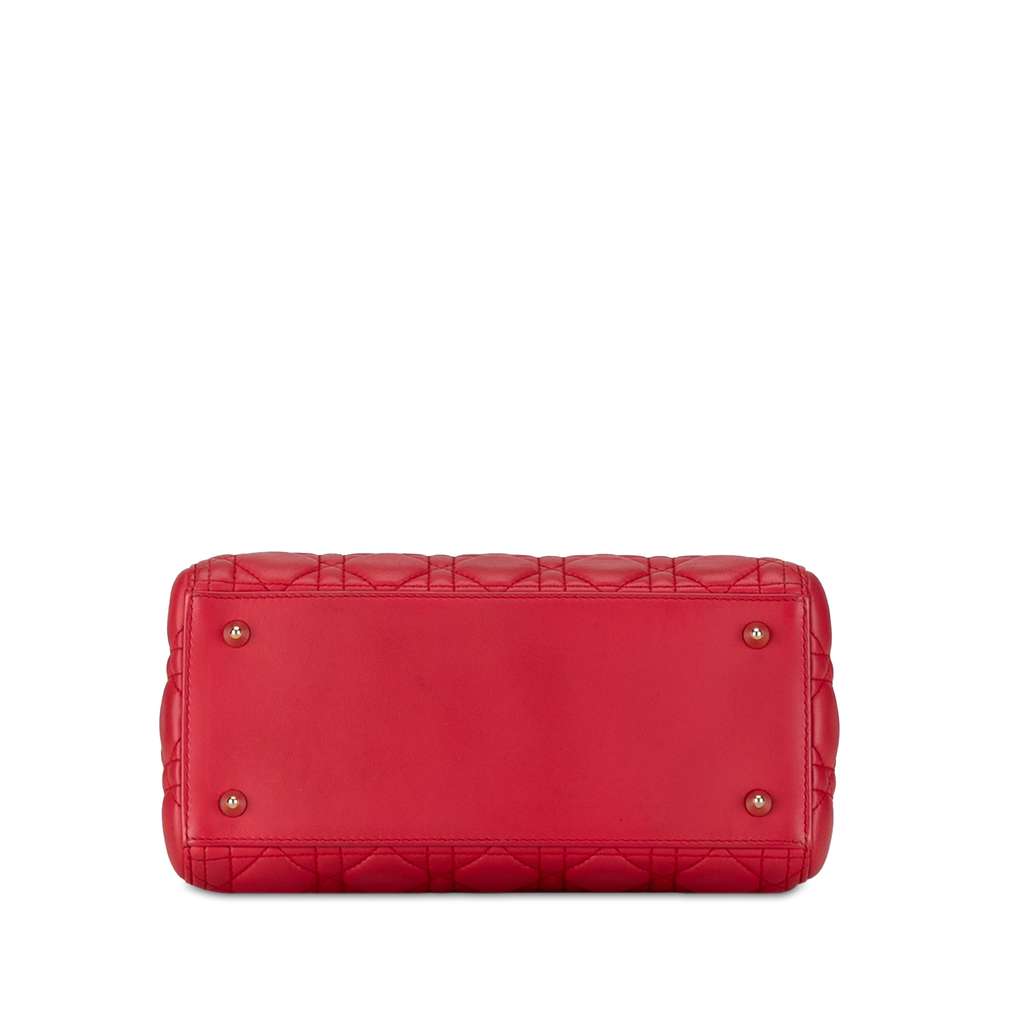 Dior Medium Lambskin Cannage Lady Dior - 4