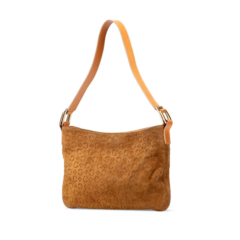 Celine C Macadam Suede Shoulder Bag - 2