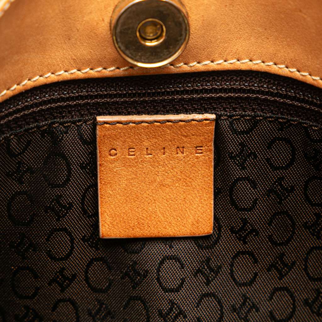 Celine C Macadam Suede Shoulder Bag - 5