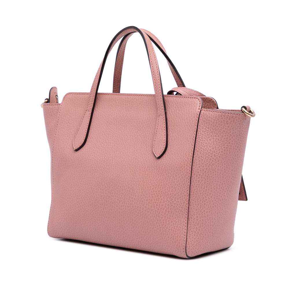 Gucci Mini Leather Swing Satchel - Back view