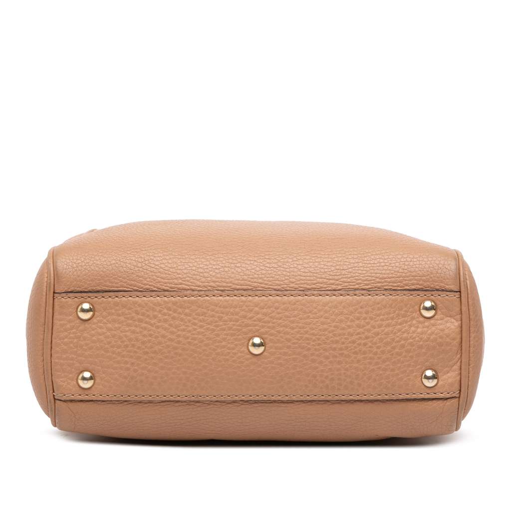 Gucci Mini Calfskin Bamboo Shopper Satchel - 3