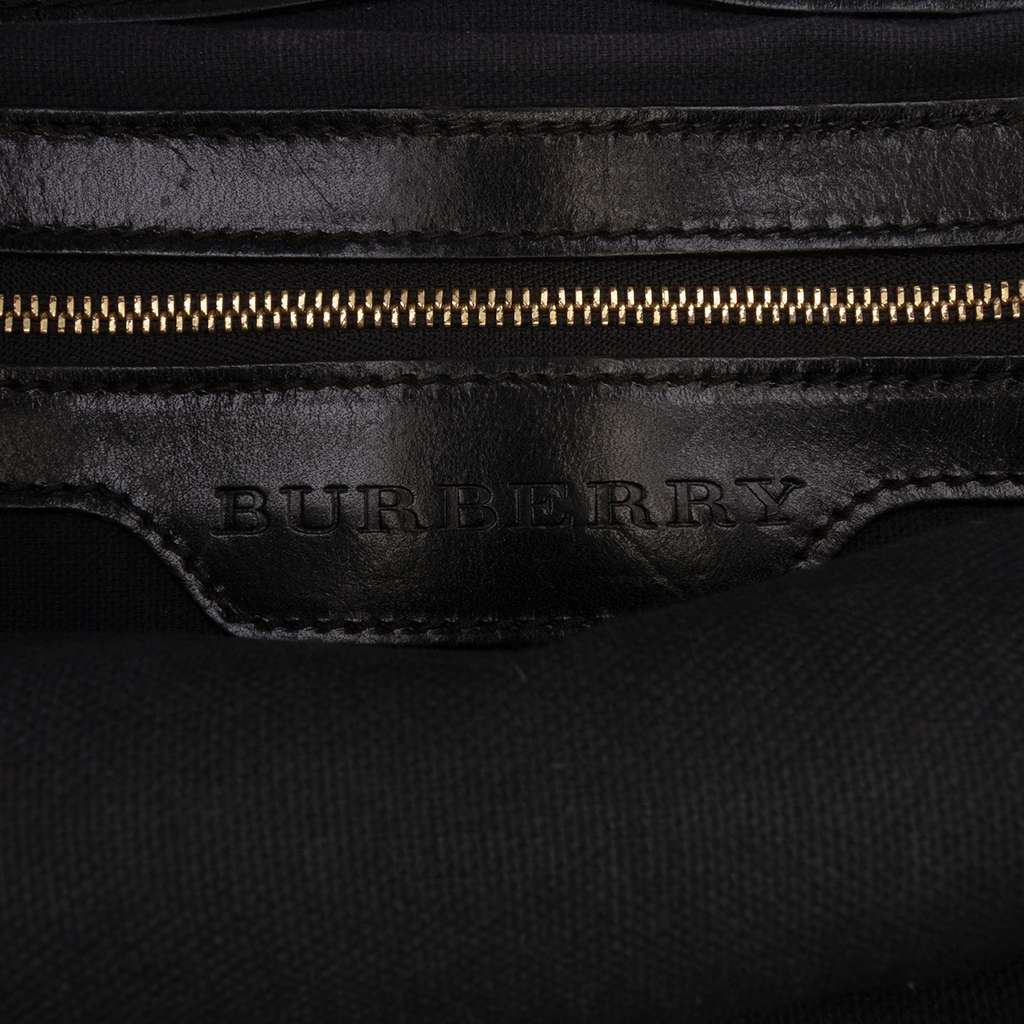 Burberry Medium House Check Canvas and Leather Bridle Lynher Tote - 5