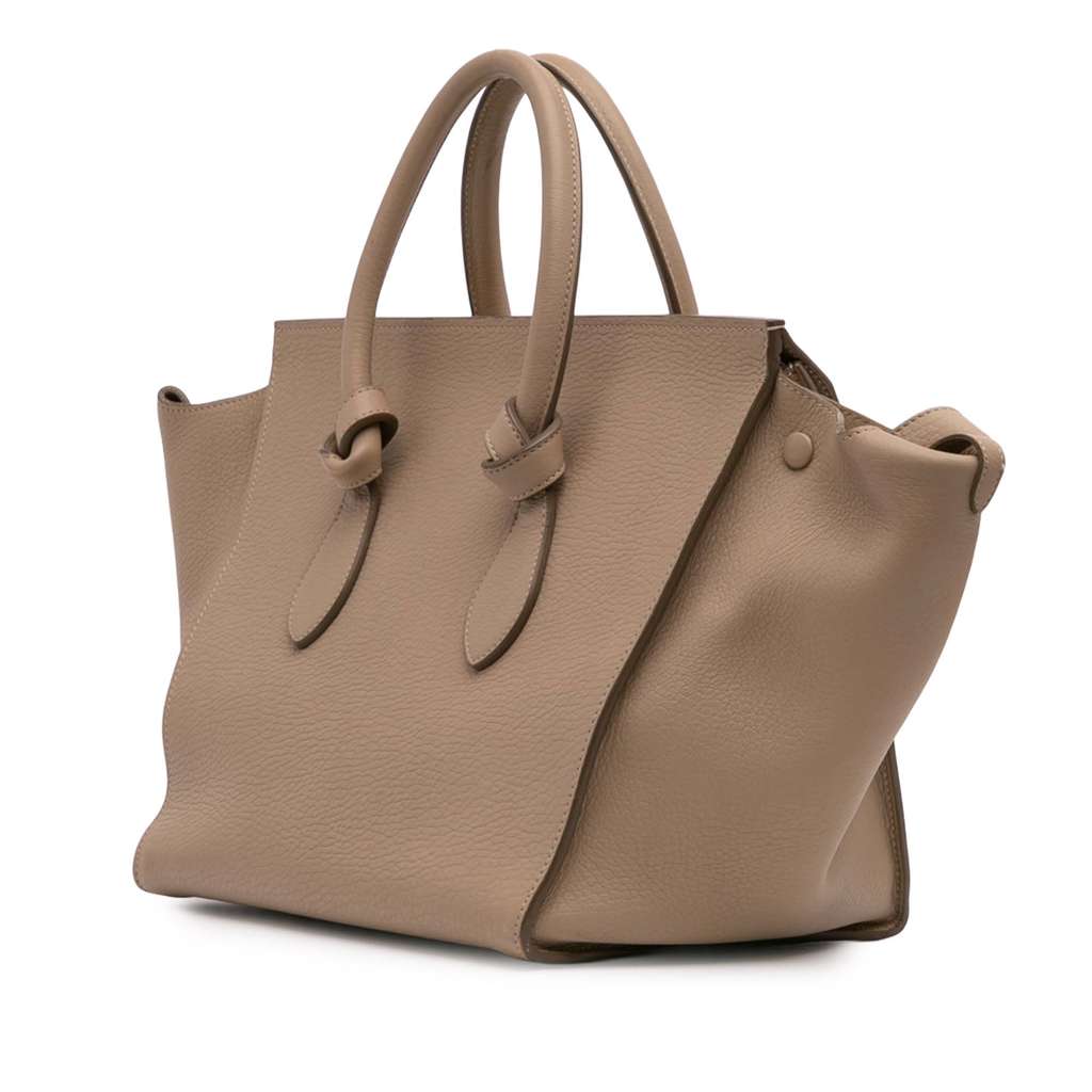 Celine Medium Grained Calfskin Tie Knot Handbag - Back view