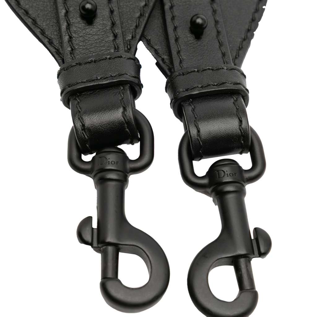 Dior Canvas Logo Embroidered Shoulder Strap - Side view