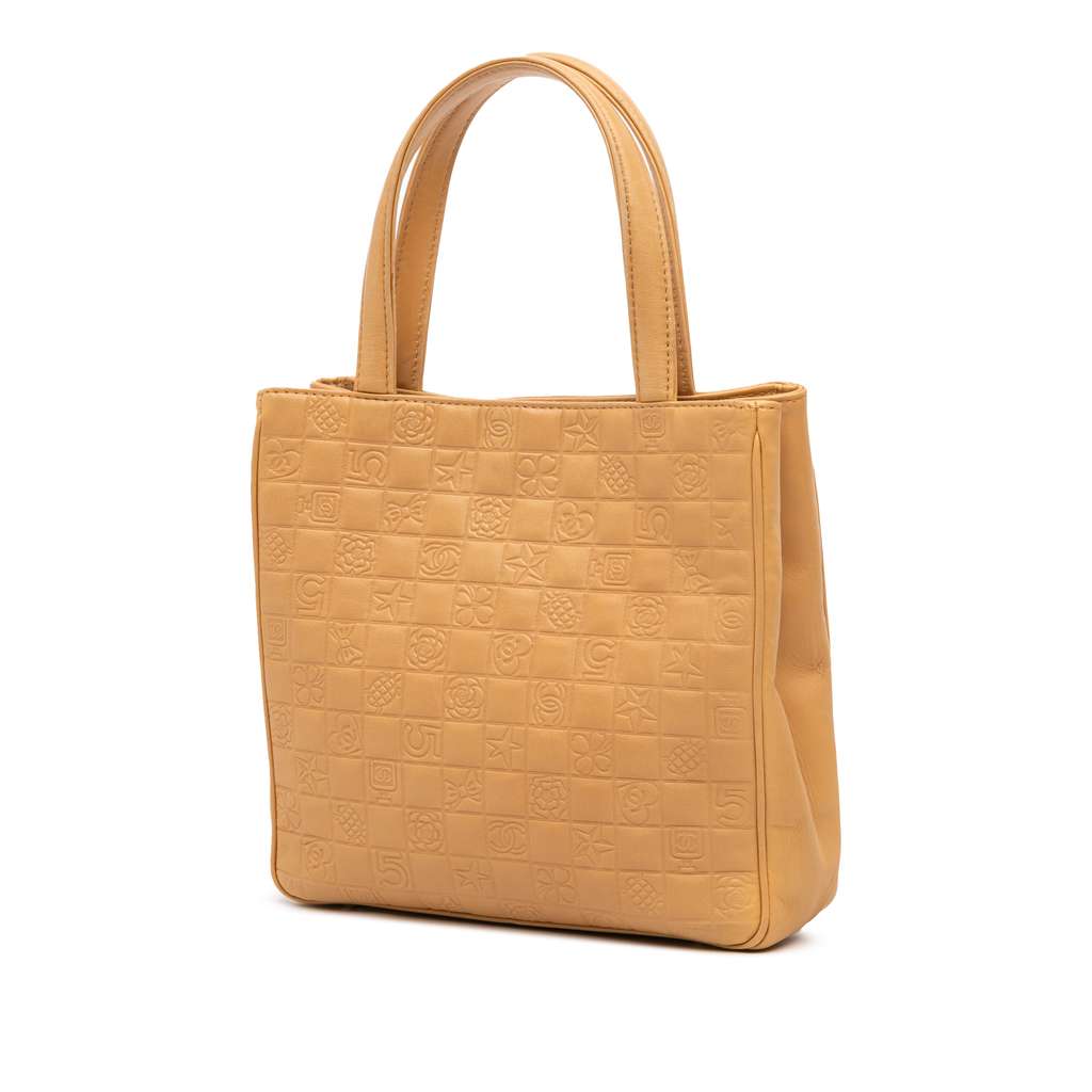 Chanel CC Embossed Lambskin Precious Symbols Tote - Back view