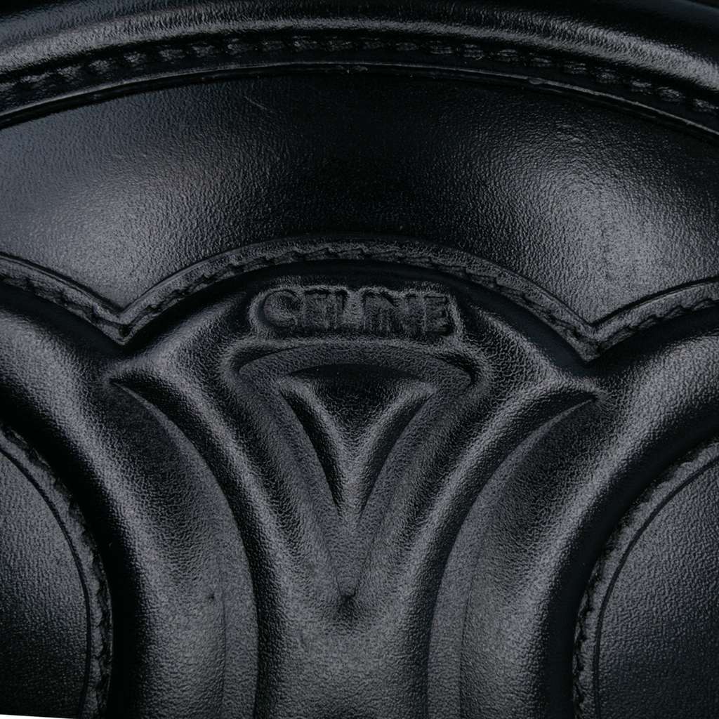 Celine Small Calfskin Cuir Triomphe Oval Crossbody - Side view