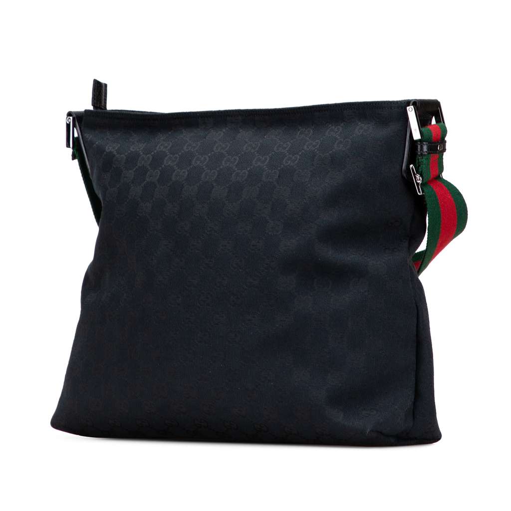 Gucci GG Canvas Web Crossbody - Back view