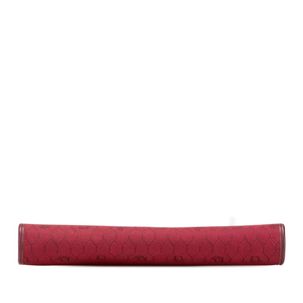 Dior Honeycomb Canvas Clutch With Chain - Image 6