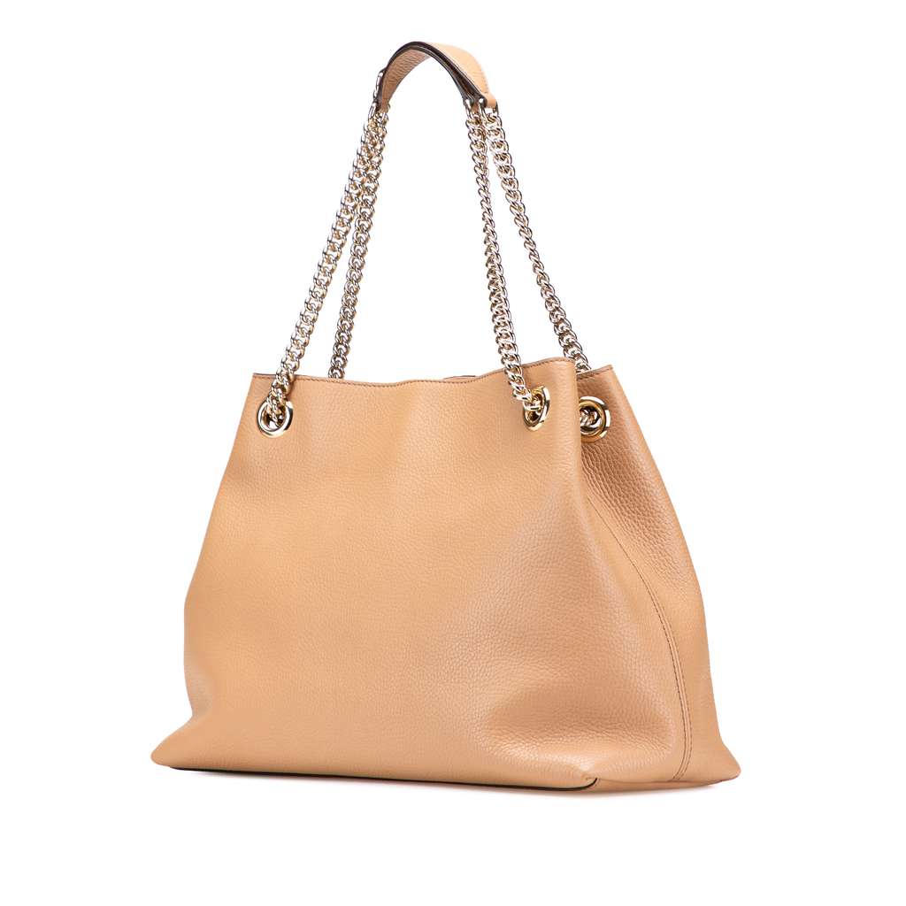 Gucci Medium Leather Soho Chain Tote - 2