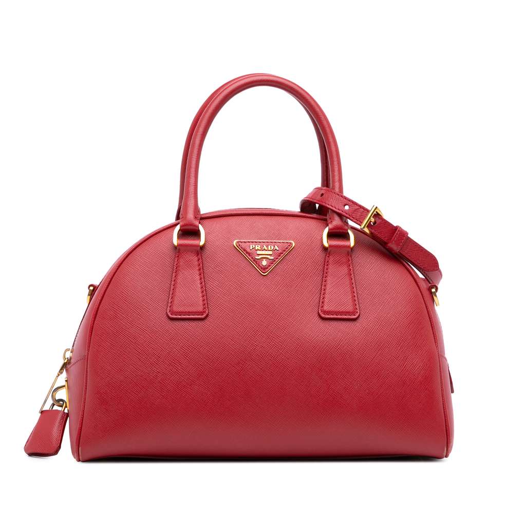Prada Saffiano Lux Bowling Bag