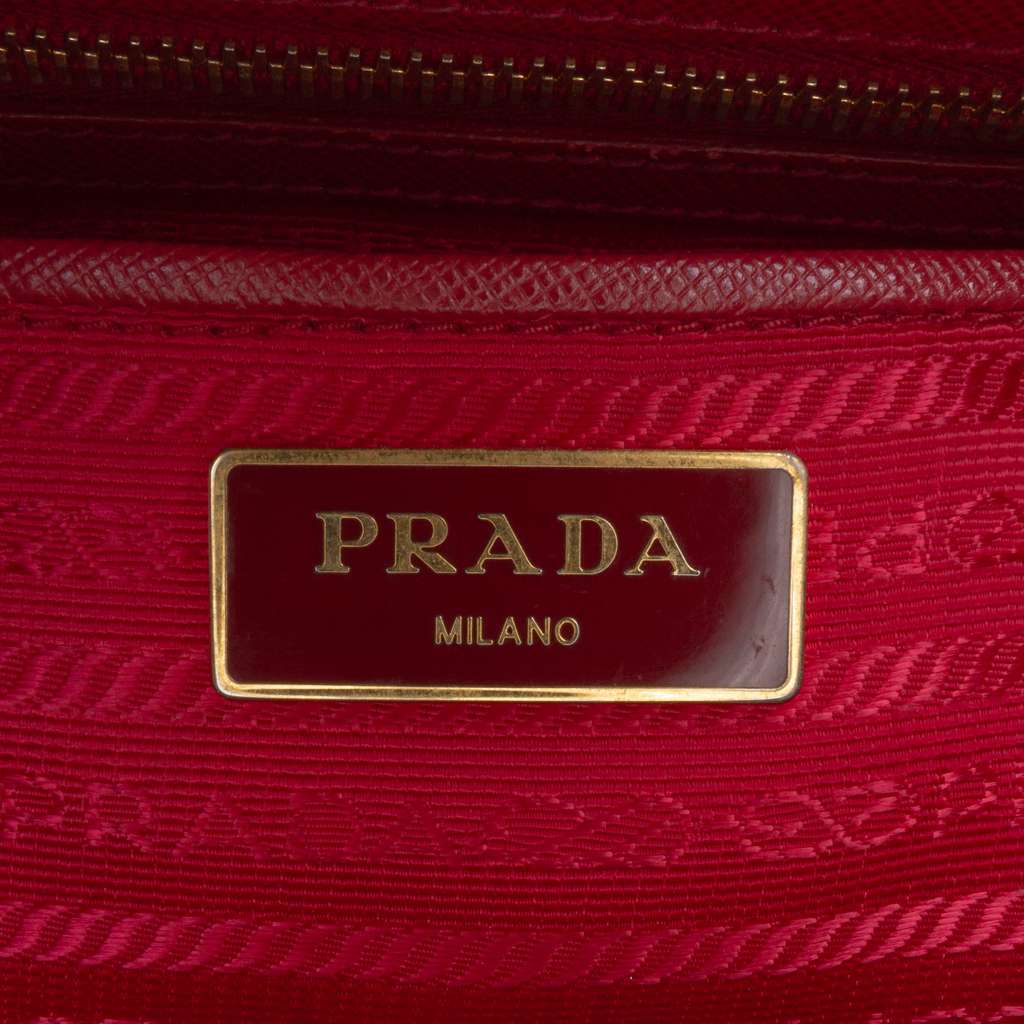 Prada Saffiano Lux Bowling Bag - Side view