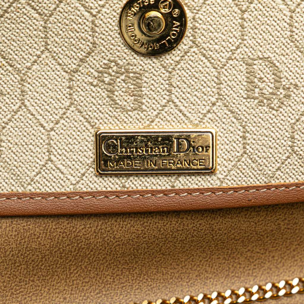 Dior Honeycomb Coated Canvas Chain Crossbody - 5
