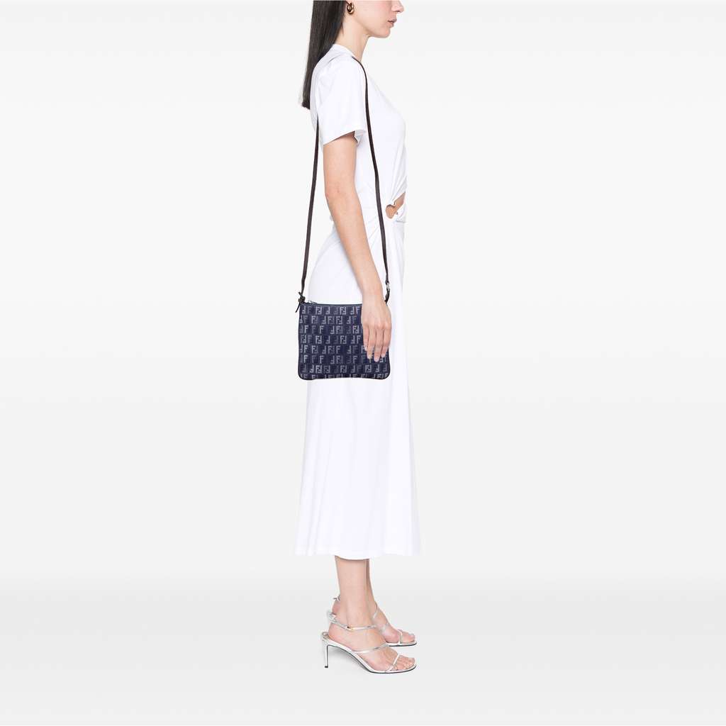 Fendi Zucchino Denim Crossbody - Image 13
