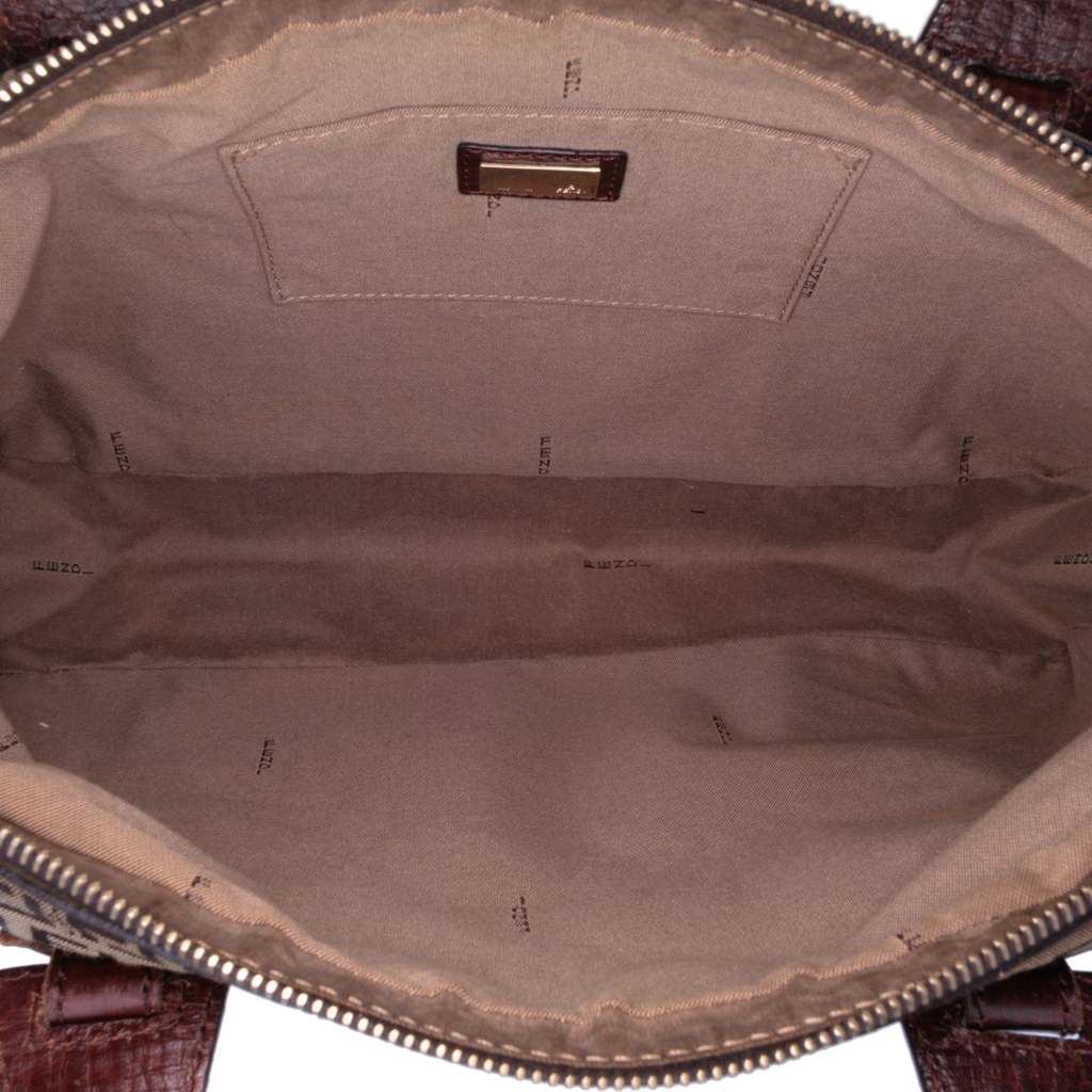 Fendi Zucchino Canvas Handbag - 4