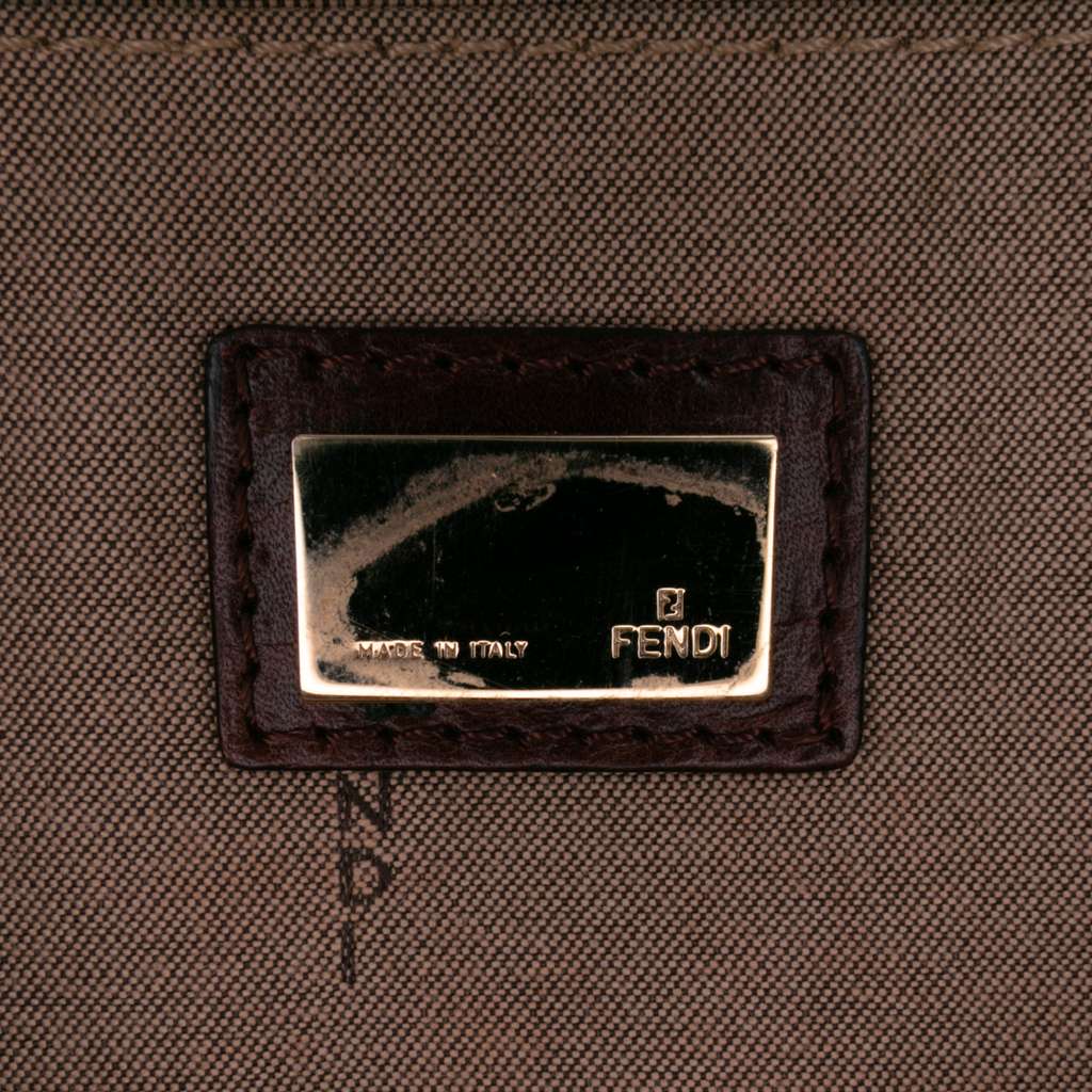 Fendi Zucchino Canvas Handbag - 5