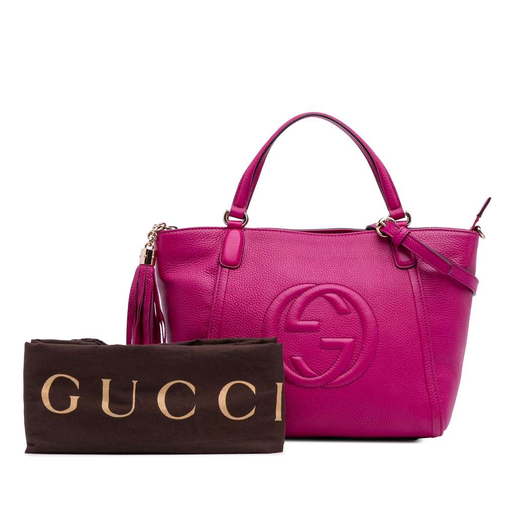 Gucci Small Leather Soho Cellarius Satchel - Image 14