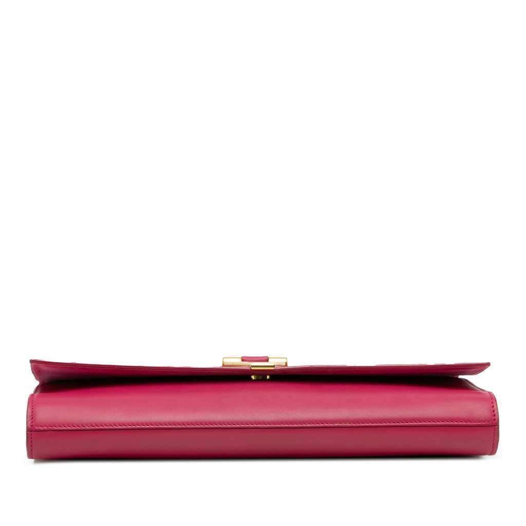 Saint Laurent Leather Chyc Ligne Clutch - Image 6