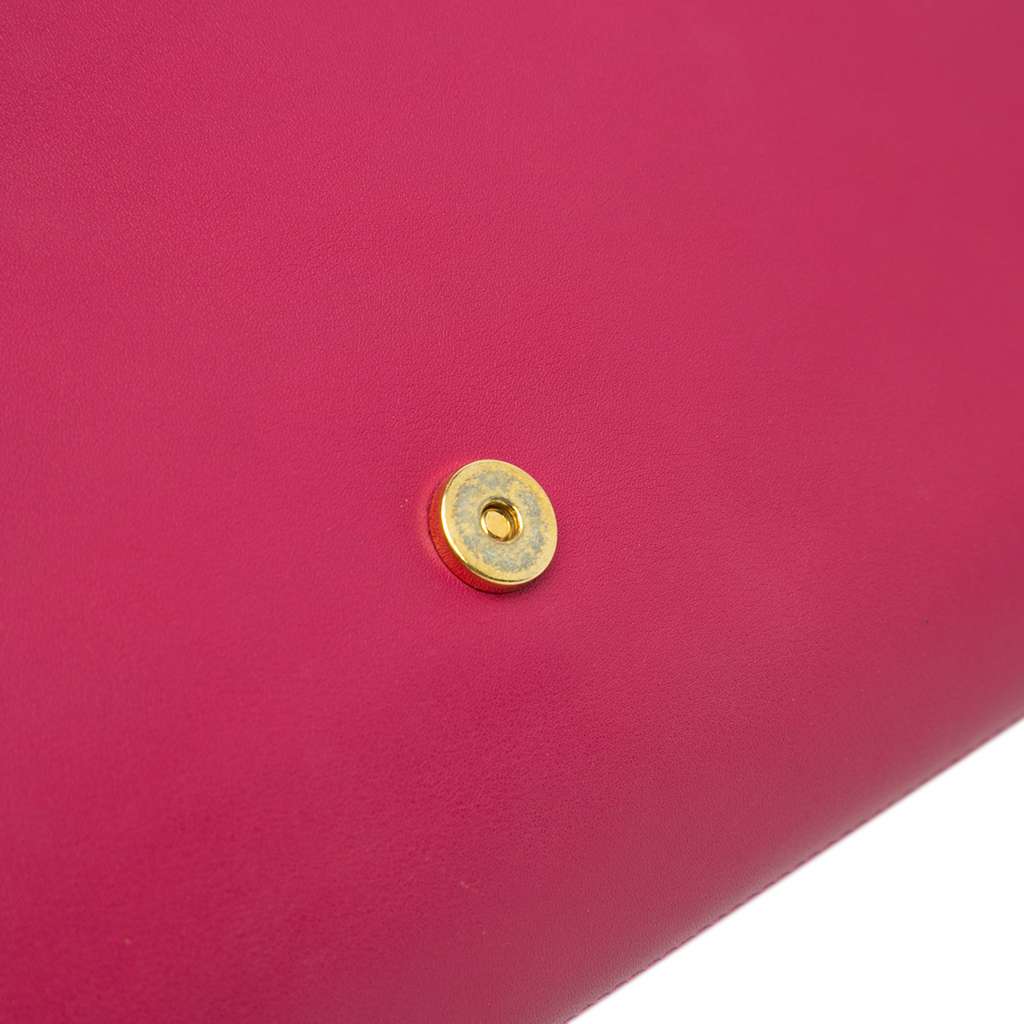 Saint Laurent Leather Chyc Ligne Clutch - Side view