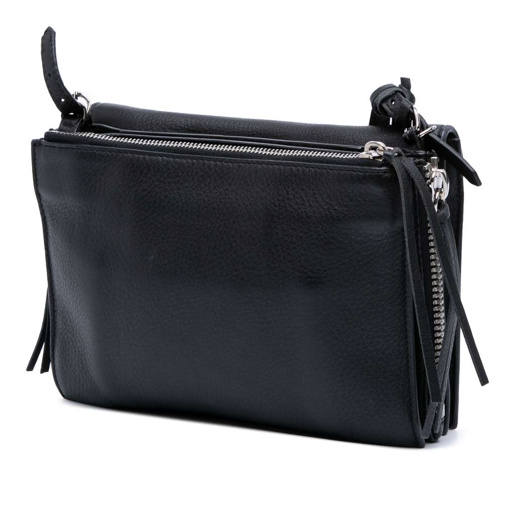 Balenciaga XS Leather Papier Triple Zip Around Crossbody - 2