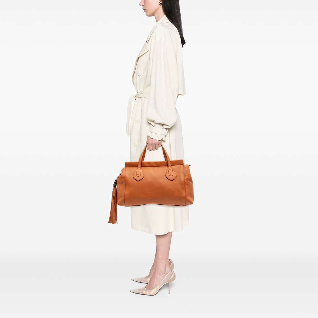 Gucci Leather Lady Tassel Top Handle Bag - Image 13