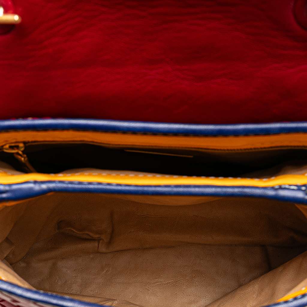 Bottega Veneta Tricolor Nappa Intrecciato Satchel - 4