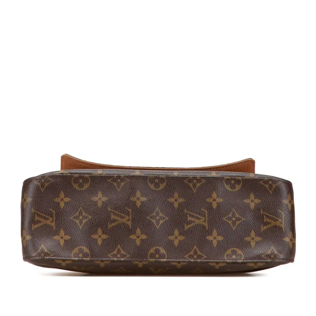 Louis Vuitton Monogram Mini Looping Brown Canvas Good - Inside View