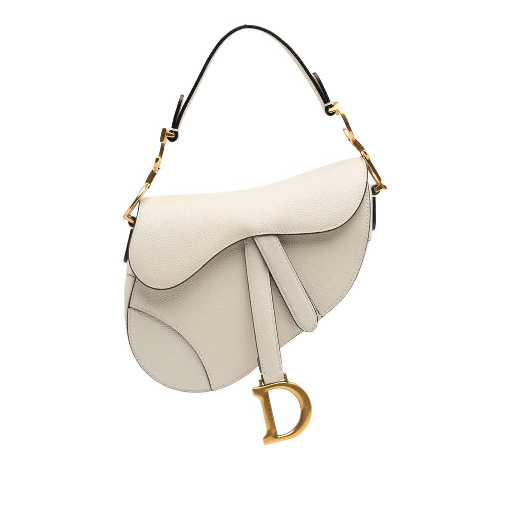 Dior Mini Grained Calfskin Saddle Bag