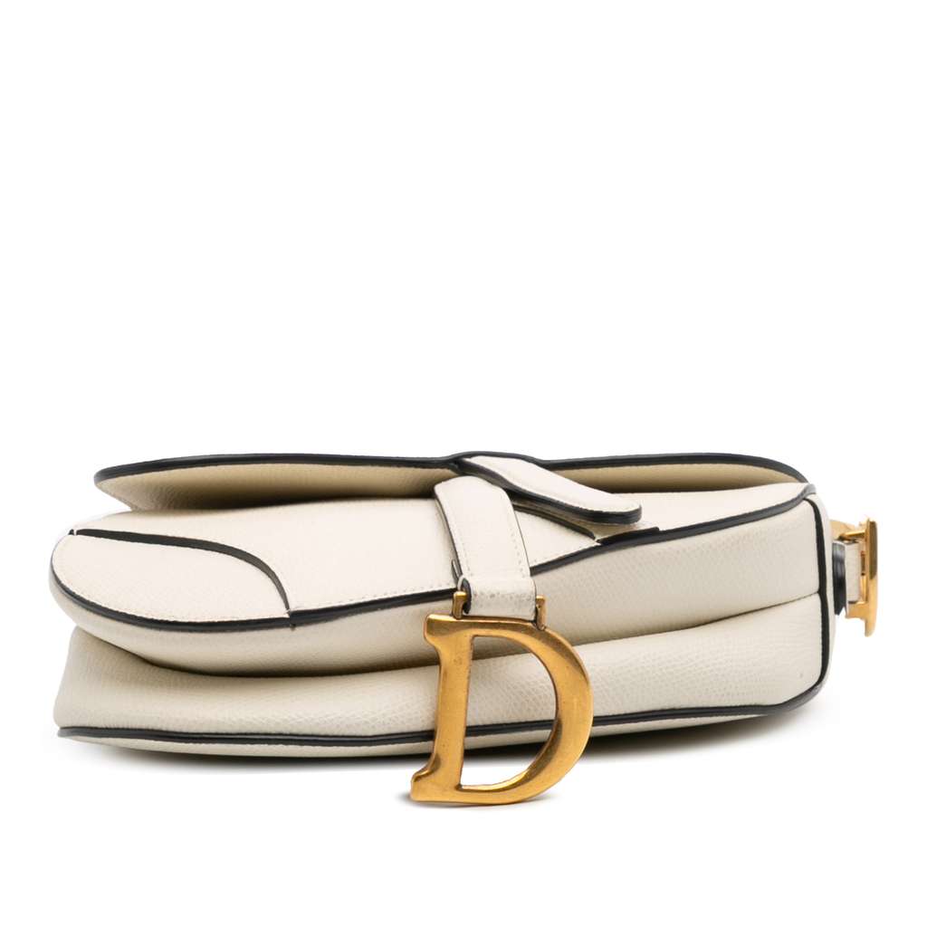 Dior Mini Grained Calfskin Saddle Bag - Image 6