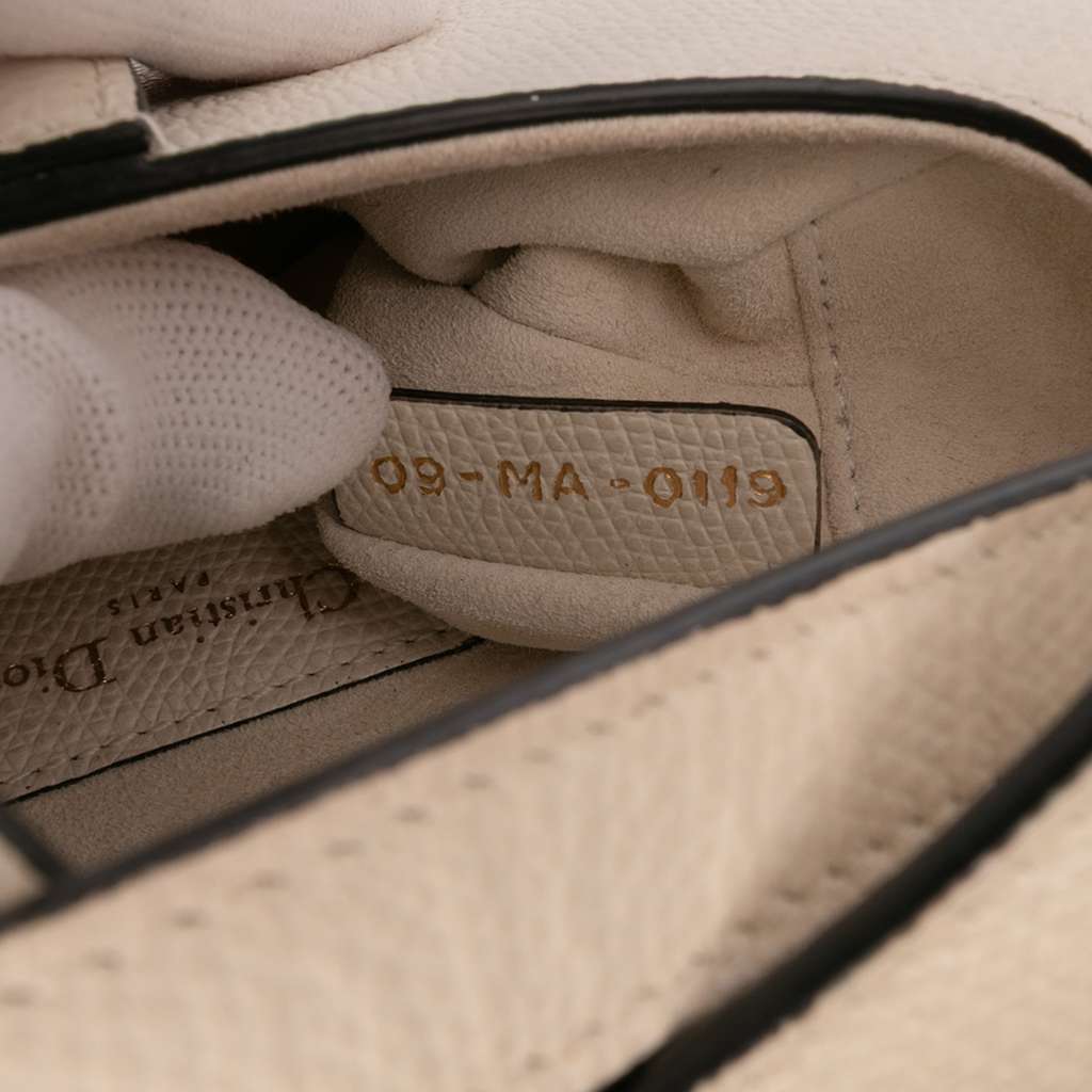 Dior Mini Grained Calfskin Saddle Bag - Side view