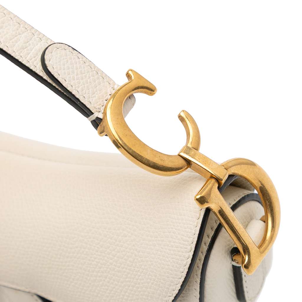 Dior Mini Grained Calfskin Saddle Bag - Detail 2