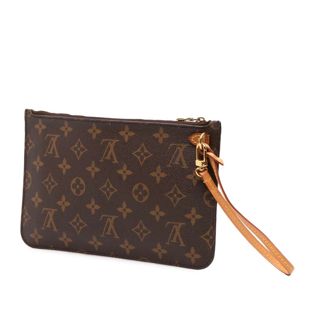 Louis Vuitton Monogram Neverfull Pouch - Back view