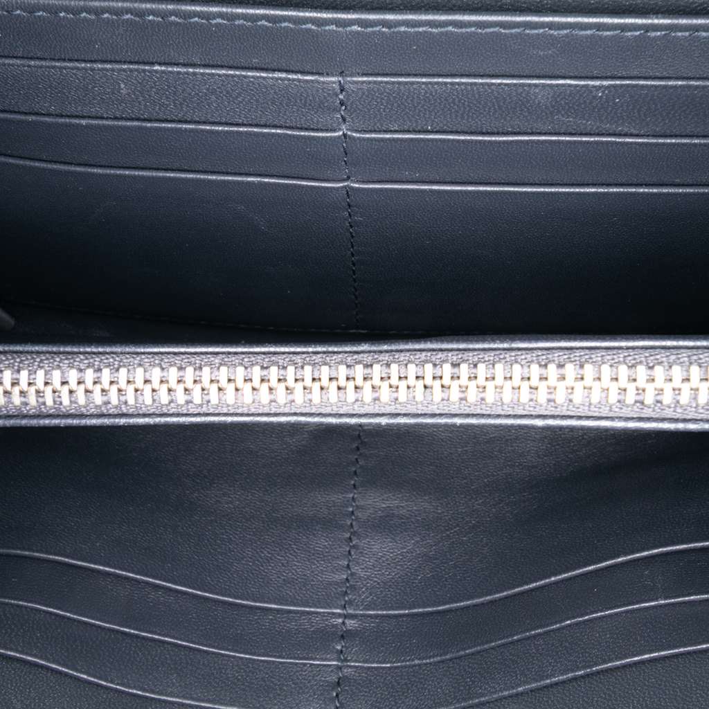 Dior Metallic Patent Microcannage Diorama Wallet on Chain - 4