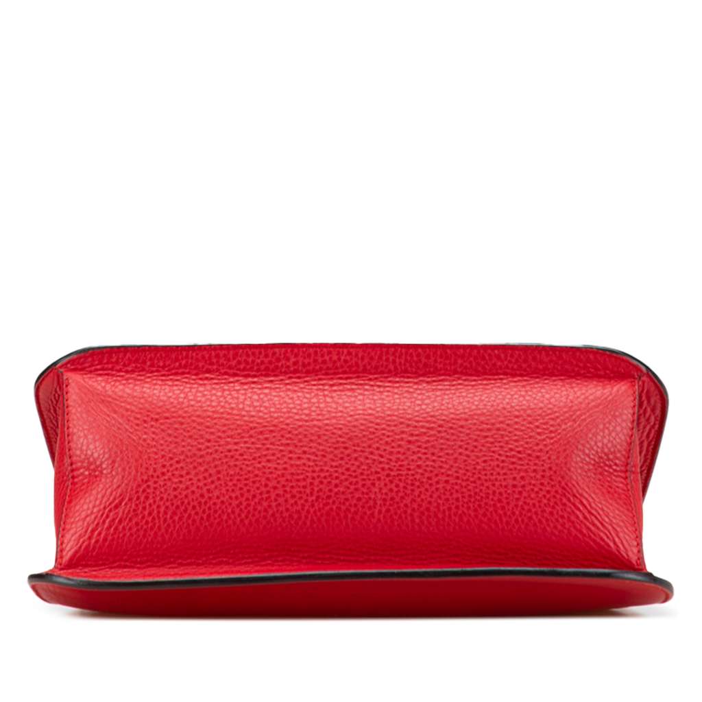 Gucci Medium Leather Bamboo Daily Crossbody - Image 6