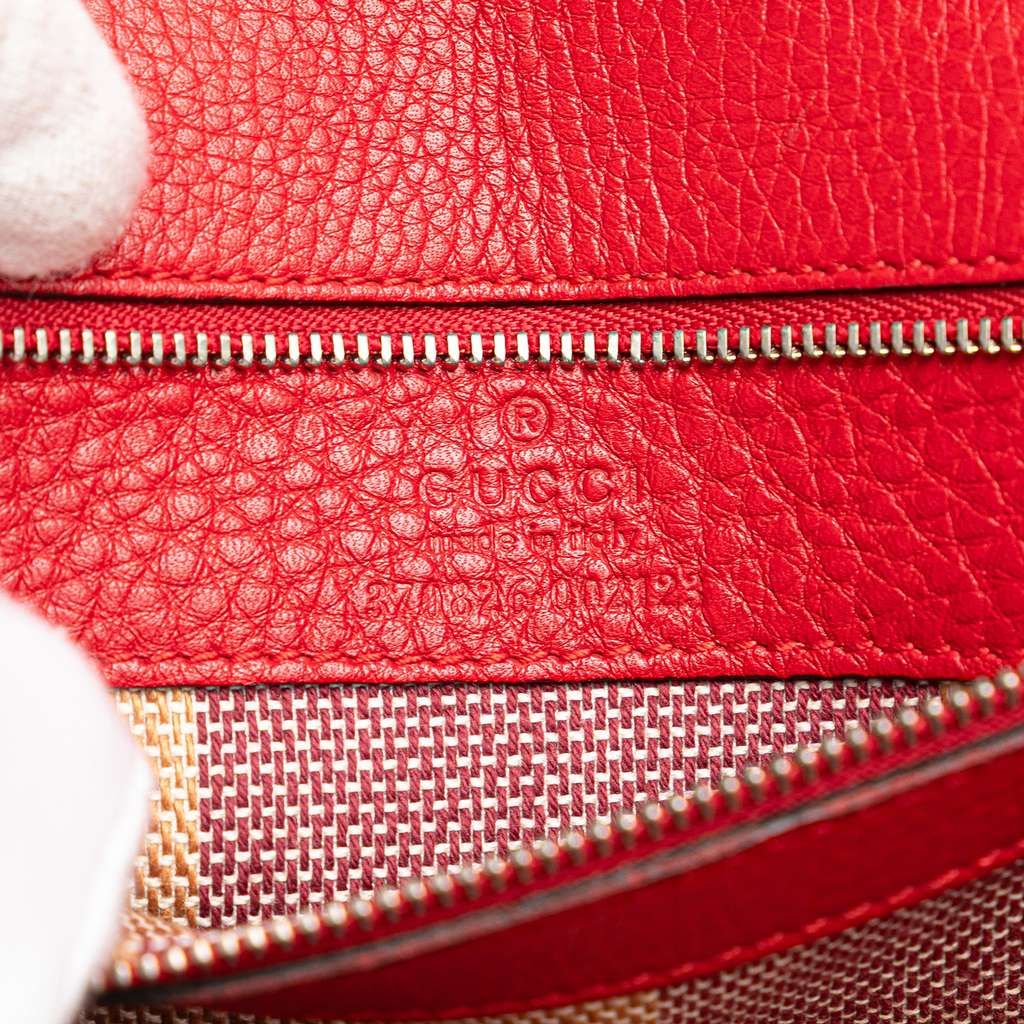 Gucci Medium Leather Bamboo Daily Crossbody - Side view