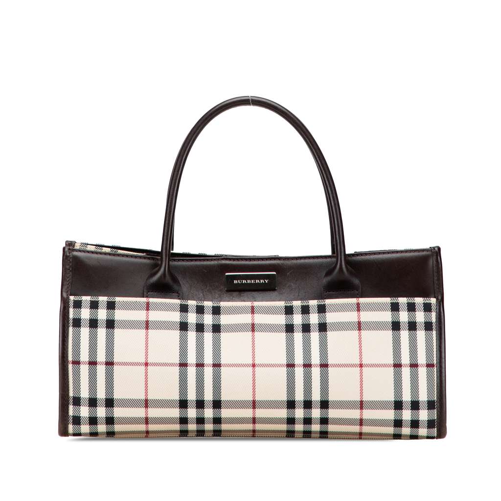 Burberry House Check Canvas Handbag