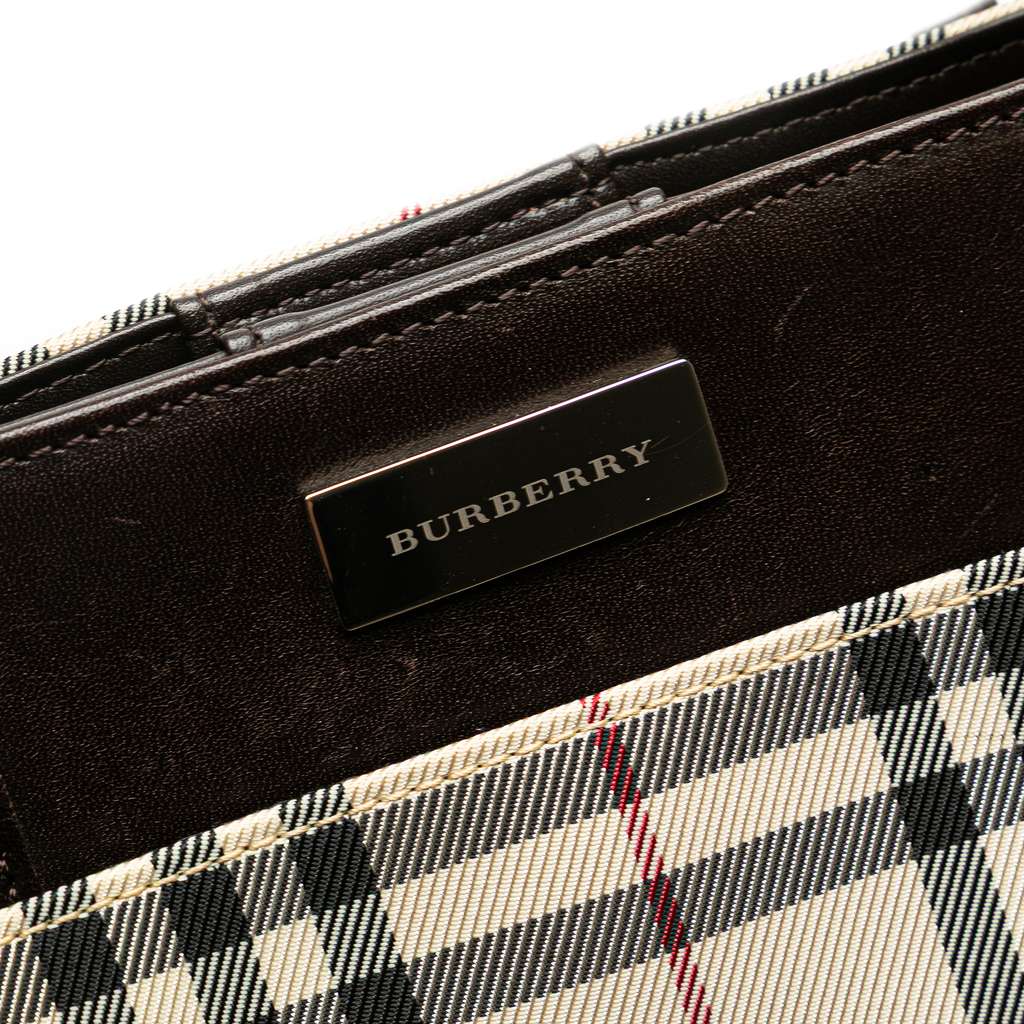 Burberry House Check Canvas Handbag - 5