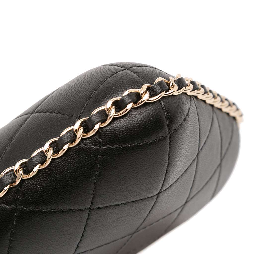 Chanel CC Quilted Lambskin Chain Around Phone Holder - Image 10